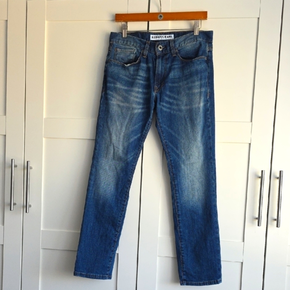 Express 30×30 Men's Rocco Slim Fit Jeans in Indigo